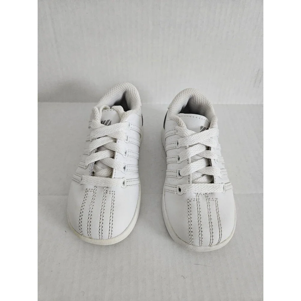 Vintage Infant K-Swiss White Lace Up Sneakers Shoes Size 7